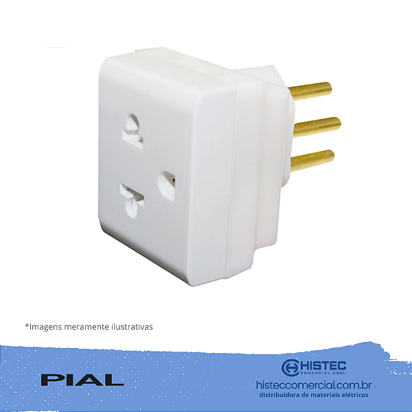 PLUGUE 690663 ADAPTADOR 2P NBR14136 PADRÃO BRASILEIRO PARA 2P UNIVERSAL BR PIAL