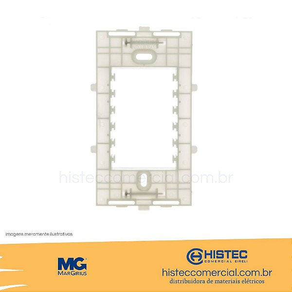 SUPORTE 4x2 14287 MARGIRIUS COMPÁTIVEL COM LINHAS SLEEK e CLEAN