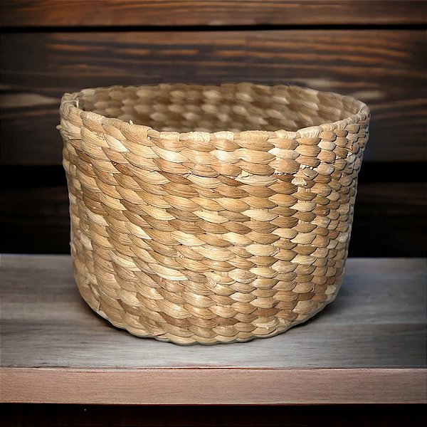 Cesta Redonda de Palha Taboa 20x10