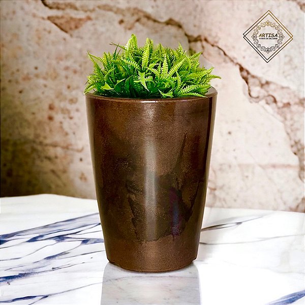 Vaso polietileno para plantas cone liso premium 1