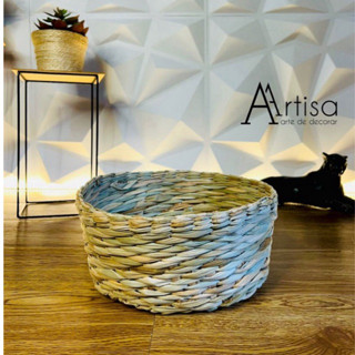 Bandeja  Palha de Taboa redonda  25x10