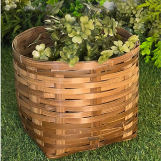 Vaso Cachepot Bambu Redondo balaio 25x20 P