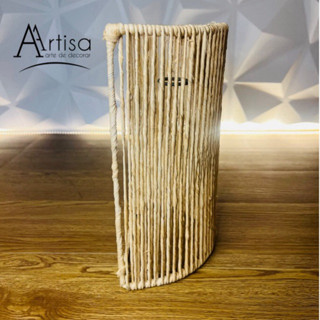 Arandela redonda M de palha de milho 20x20x25 (cod: 368)