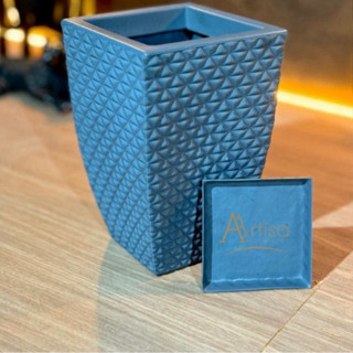 Vaso para Plantas em Polietileno Gold Quadrado COM PRATO + BRINDE