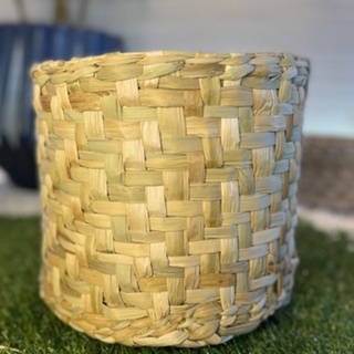Vaso Cachepot palha de taboa n4 palha aberta