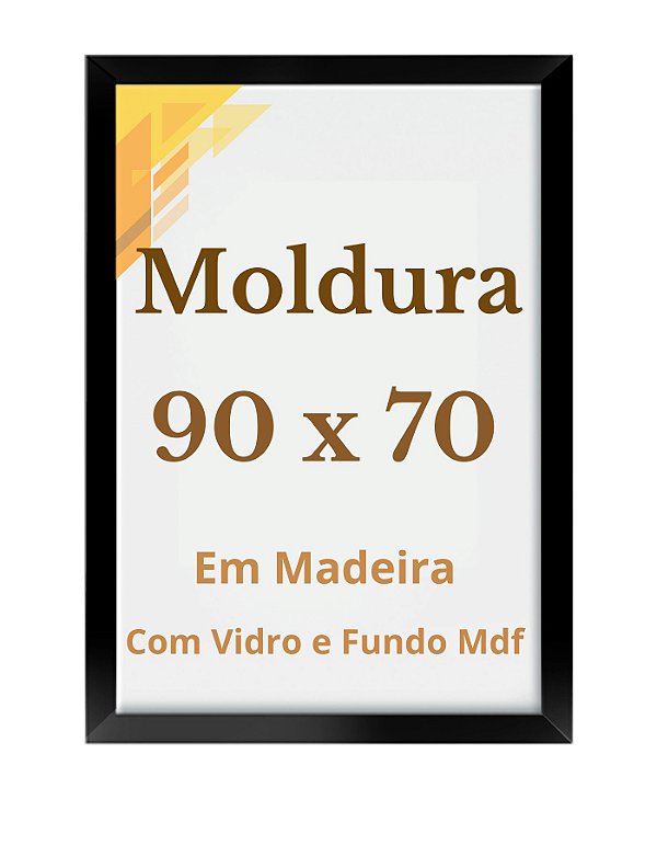 Kit 3 Molduras 70x90 Com Vidro Quadros 90x70 Grandes