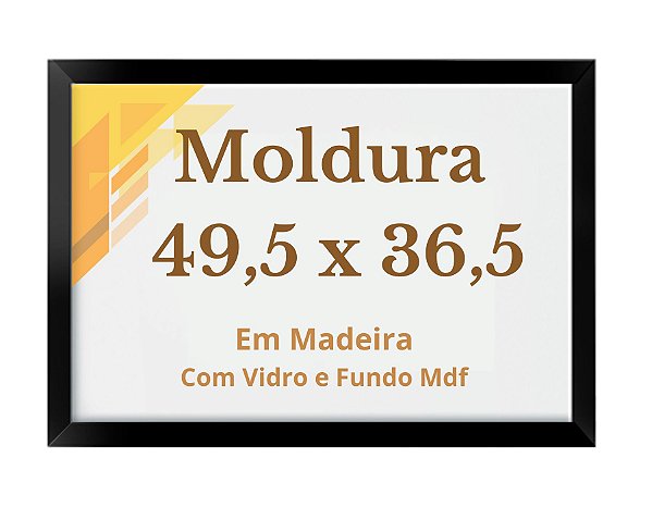 Quadro 49,5x36,5 Quebra Cabeça 500 Pçs Moldura Com Vidro e Fundo MDF 36,5x49,5