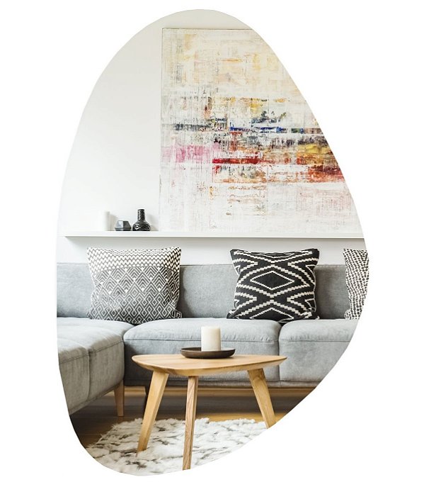 Espelho Decorativo Orgânico 120x80 Grande Lapidado Og2