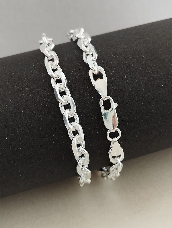 Pulseira Cartier - F150 - 5.5mm - 13.4g - 21cm - Prata Italiana 925