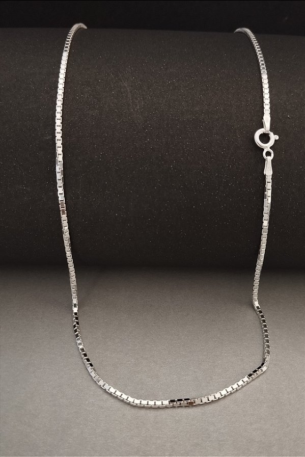 Corrente Veneziana Diamantada - V35 - 2mm - 11.2g - 70cm - Prata Italiana 925