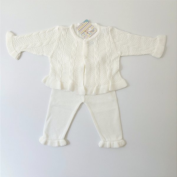 Conjunto Maitê Babados - Off White