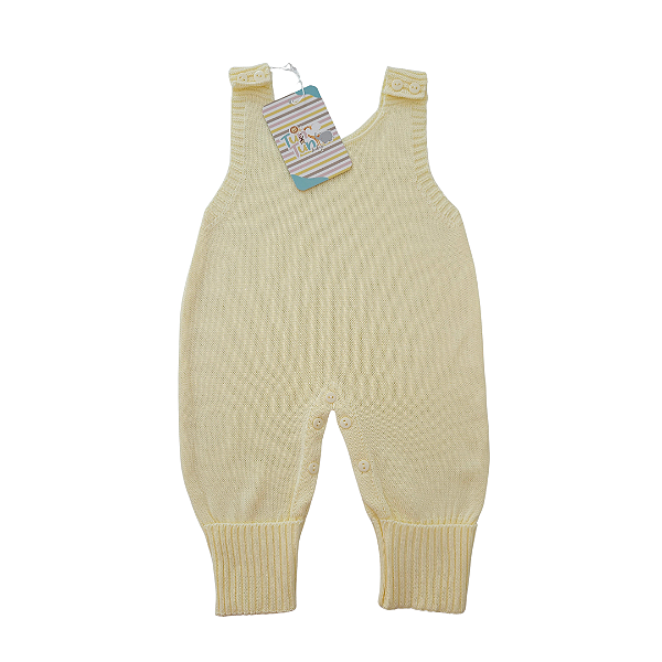 Salopete Pé Reversível - Amarelo Pastel