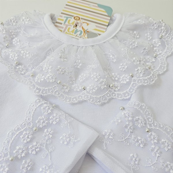 Body de Renda Perolado