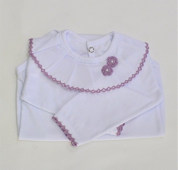 Body Mariana Bordado - Lilás