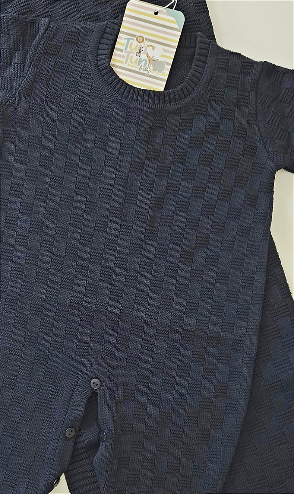 Saída Maternidade Baby Arthur - Azul Marinho