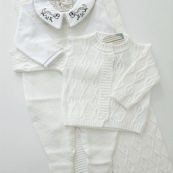 Saída Maternidade Baby Andrei - Branco