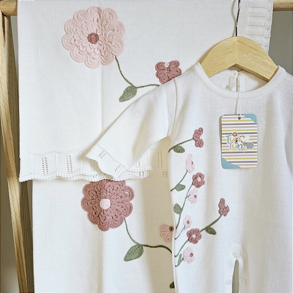 Saída Maternidade Baby Primavera - Branco