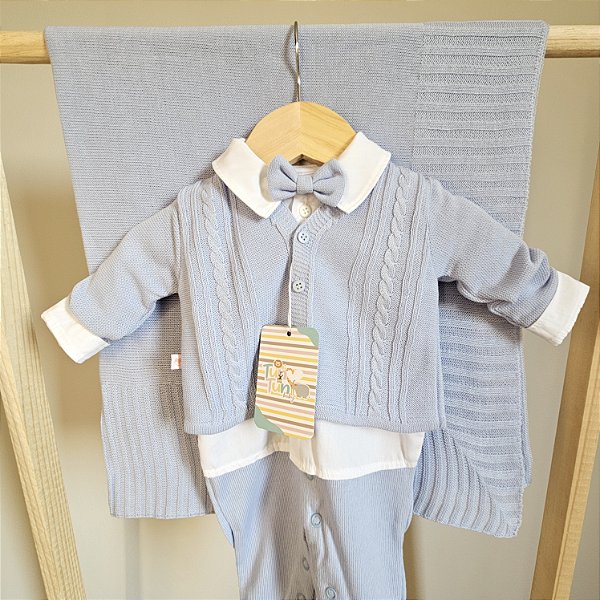 Saída Maternidade Baby Murilo - Azul