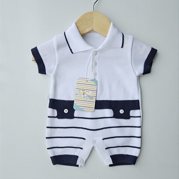 Macaquinho Matheus- Azul Marinho