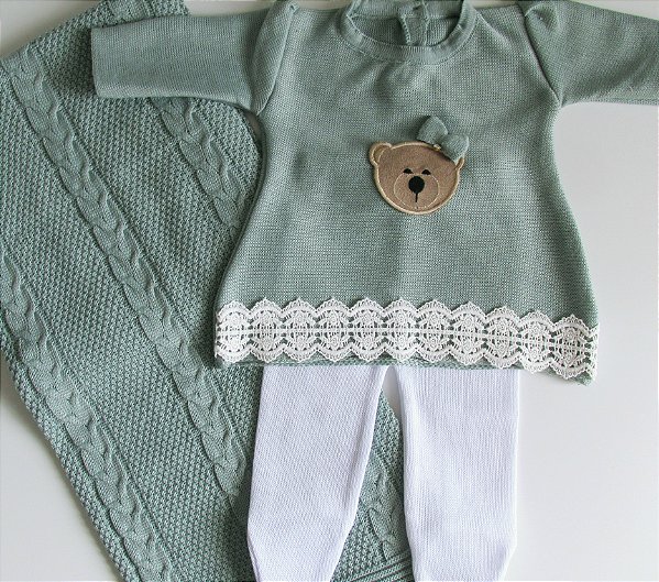 Saída Maternidade Baby Ursa - Verde