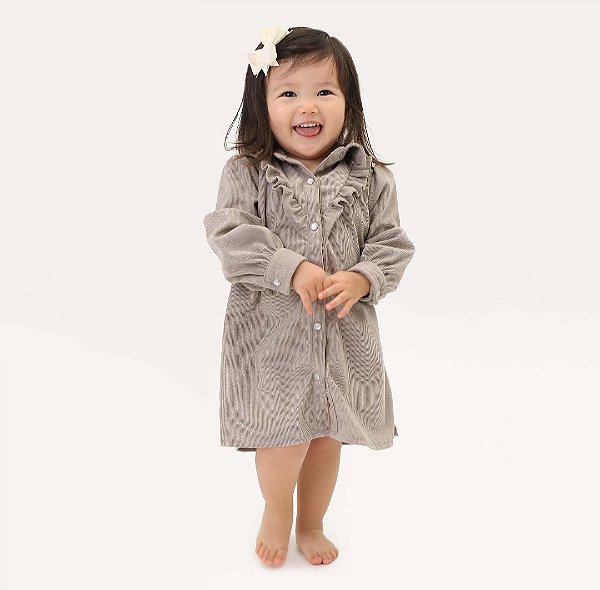 Vestido Paris - Cinza