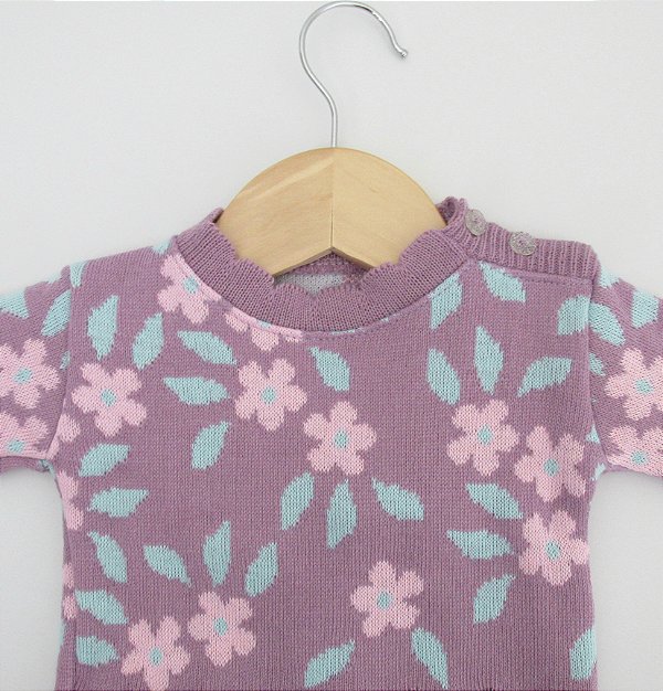 Conjunto Floral - Lilás