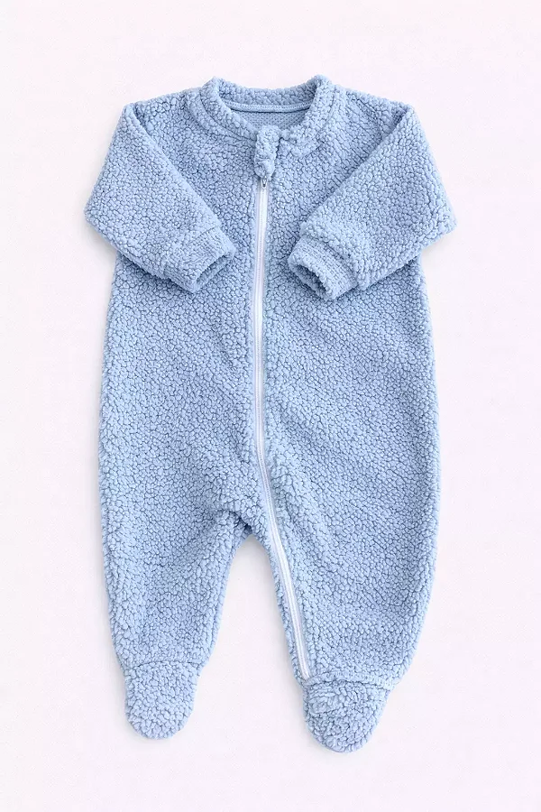 Macacão de Pelinhos - Azul Bebê