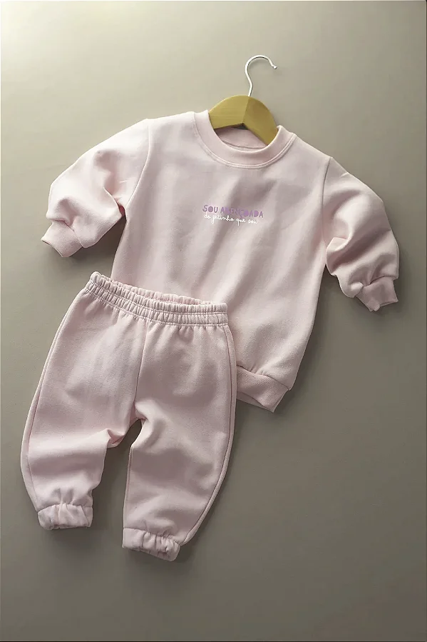 Conjunto de Moletom Rosa