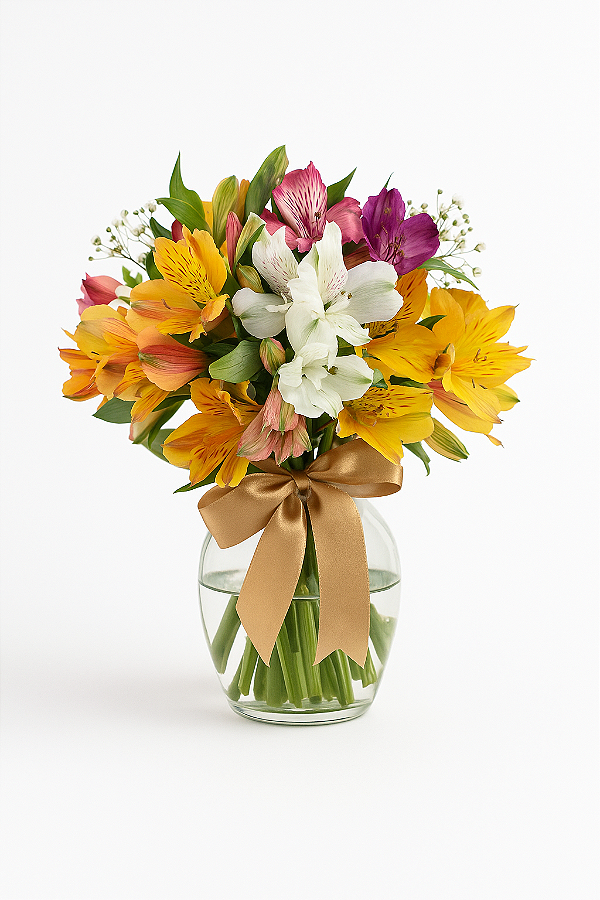Delicadeza de alstroemérias