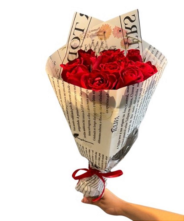 Buquê Amor Essencial - 12 rosas