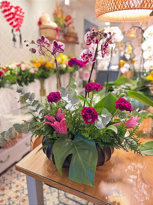 Arranjo com orquídeas