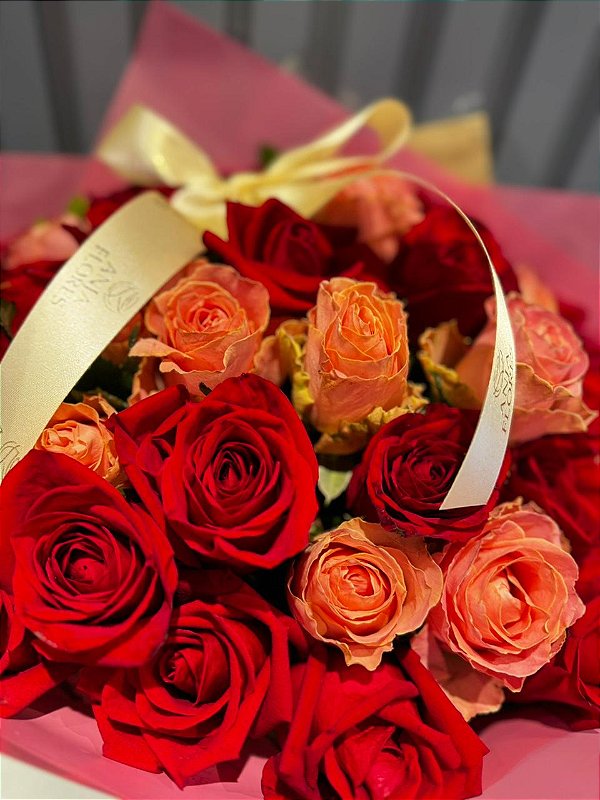 Paixão absoluta com 40 rosas