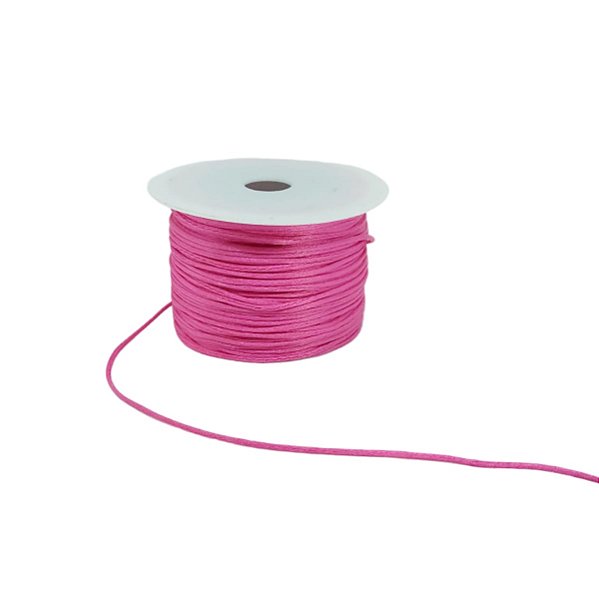 Fio de cetim Rosa – 1mm – 10mts