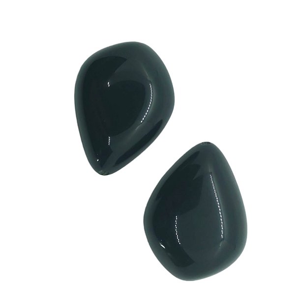 Pingente de Resina - Gota - Preto - Unidade