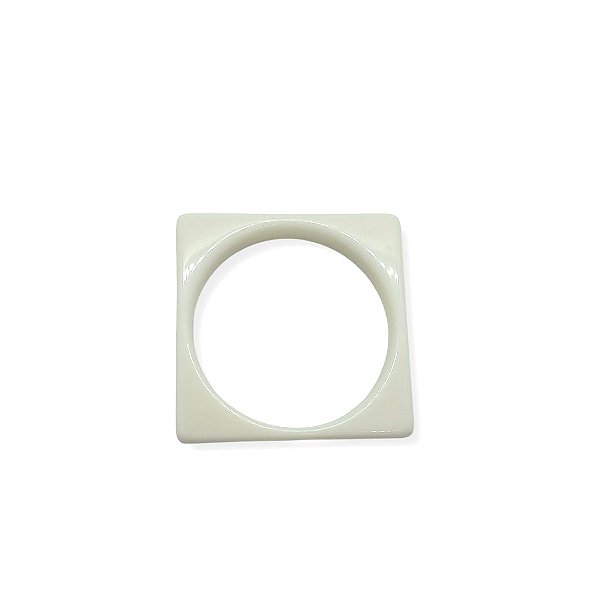Bracelete de Resina Quadrado - Off