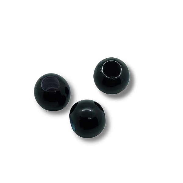 Bola de Resina - Cor Preto - 21mm