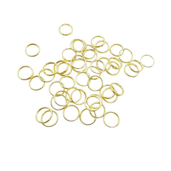 Argolas dupla 8.50mm - Fio 0.70 - Banho Dourado