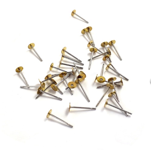 Pino de Brinco Aço Inox para Solda - 20 pares