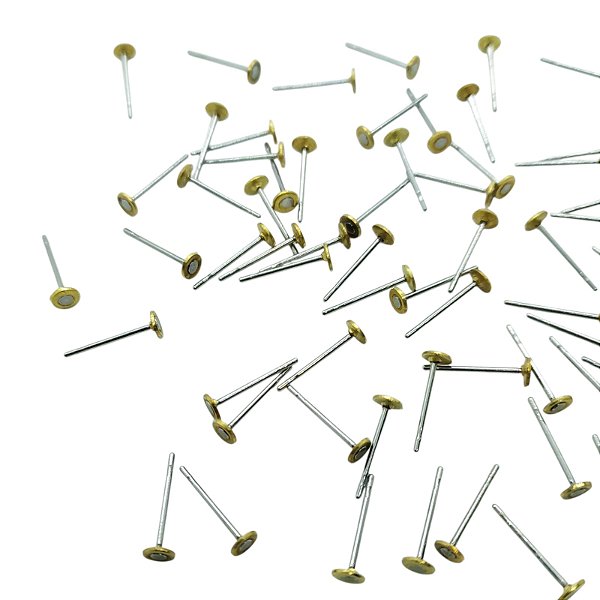 Pino de Brinco Aço Inox para Solda - 20 pares