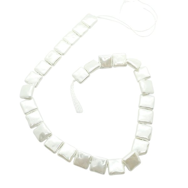 Pérola Shell Quadrada - 14mm