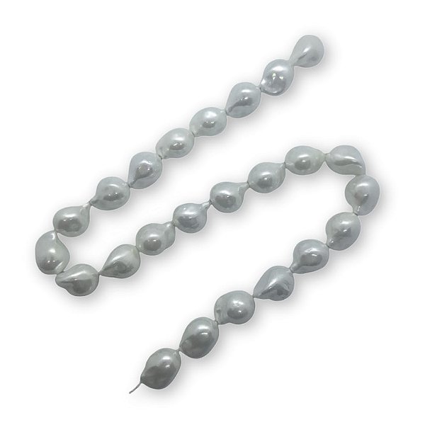 Pérola Shell Gota - Furo Passante 16mm