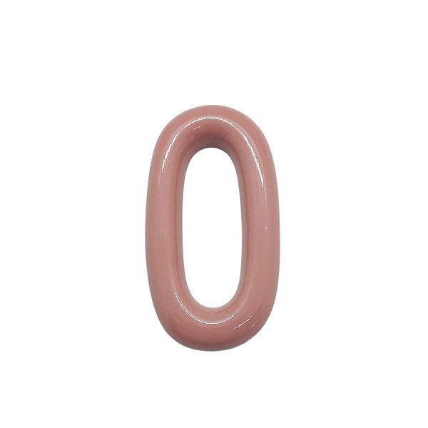 Argola de Resina - Rosa Quartzo