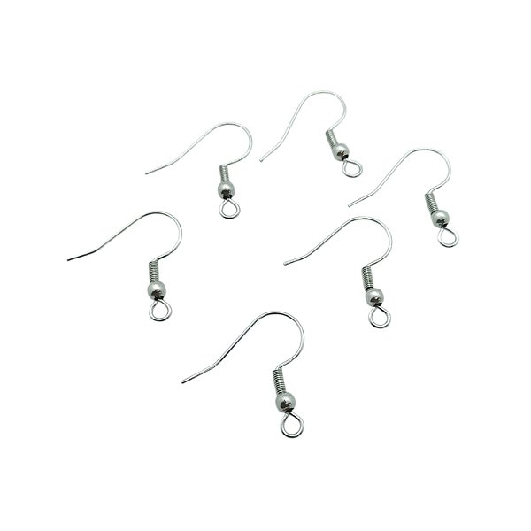 Anzol de Brinco Aço Inox - Níquel - 25 pares