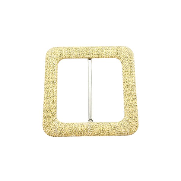 Fivela de Metal Forrada - Cor Bege