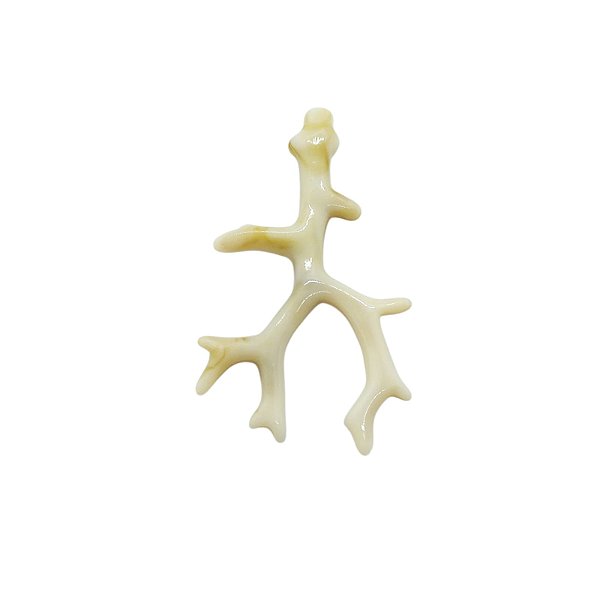 Pingente Galhos de corais De Resina - Cor Bege com Mescla - Pacote com 100