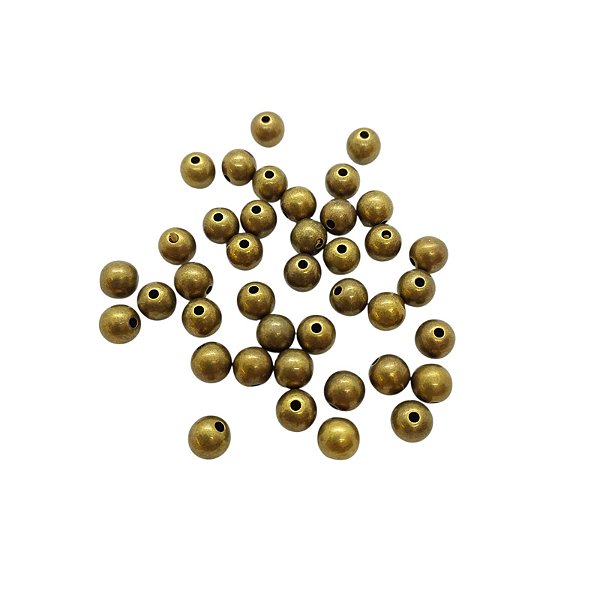Entremeios Bolas de ABS - Ouro Velho - 8mm