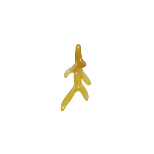Pingente Galhos De Corais De Resina - Cor Caramelo Translúcido