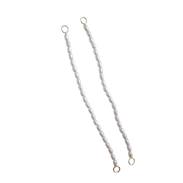 Alças de Pérolas de Água Doce em ABS - Par