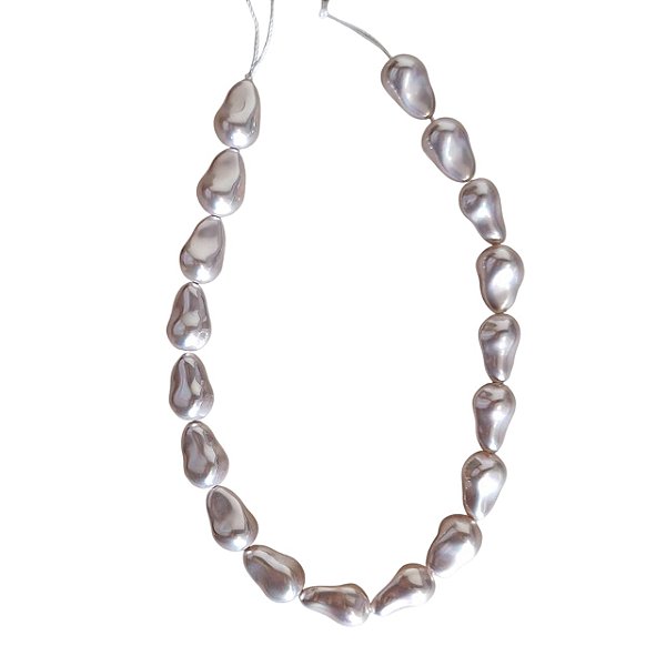 Fio de Pérola Shell gota Cor Lilás - Tamanho aproximado 22mm