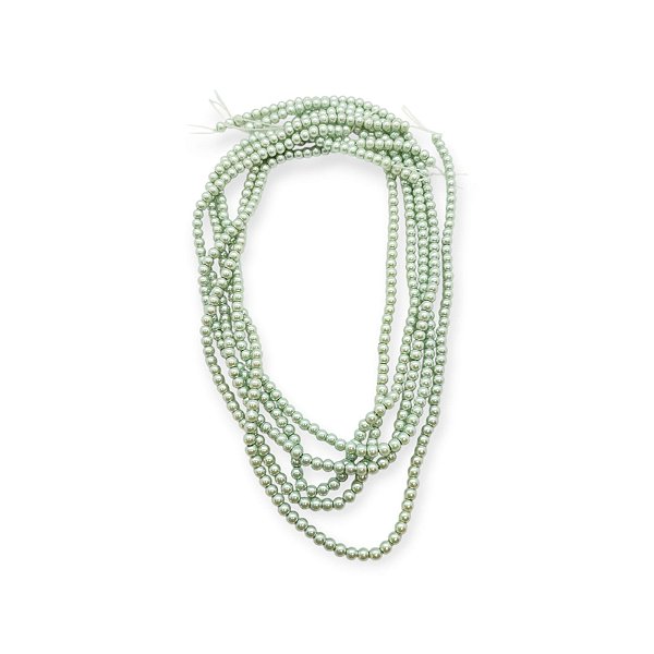 Pérola de Murano - 4mm - Cor Verde Aquático